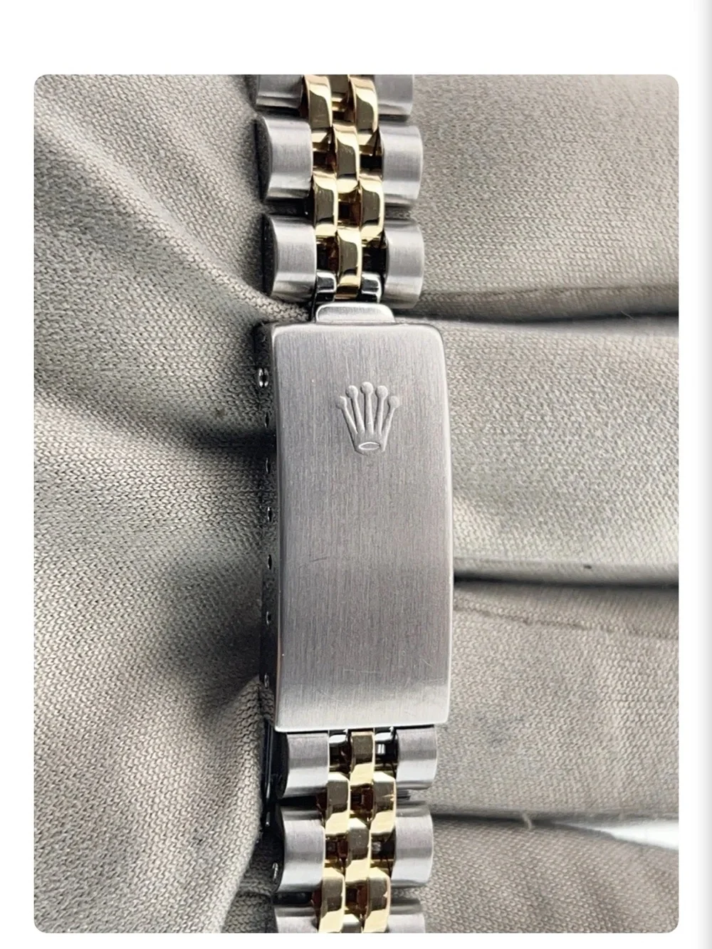 Rolex Lady Oyster Perpetual Gold & Steel Champagne Dial 26mm Women's Watch 6719